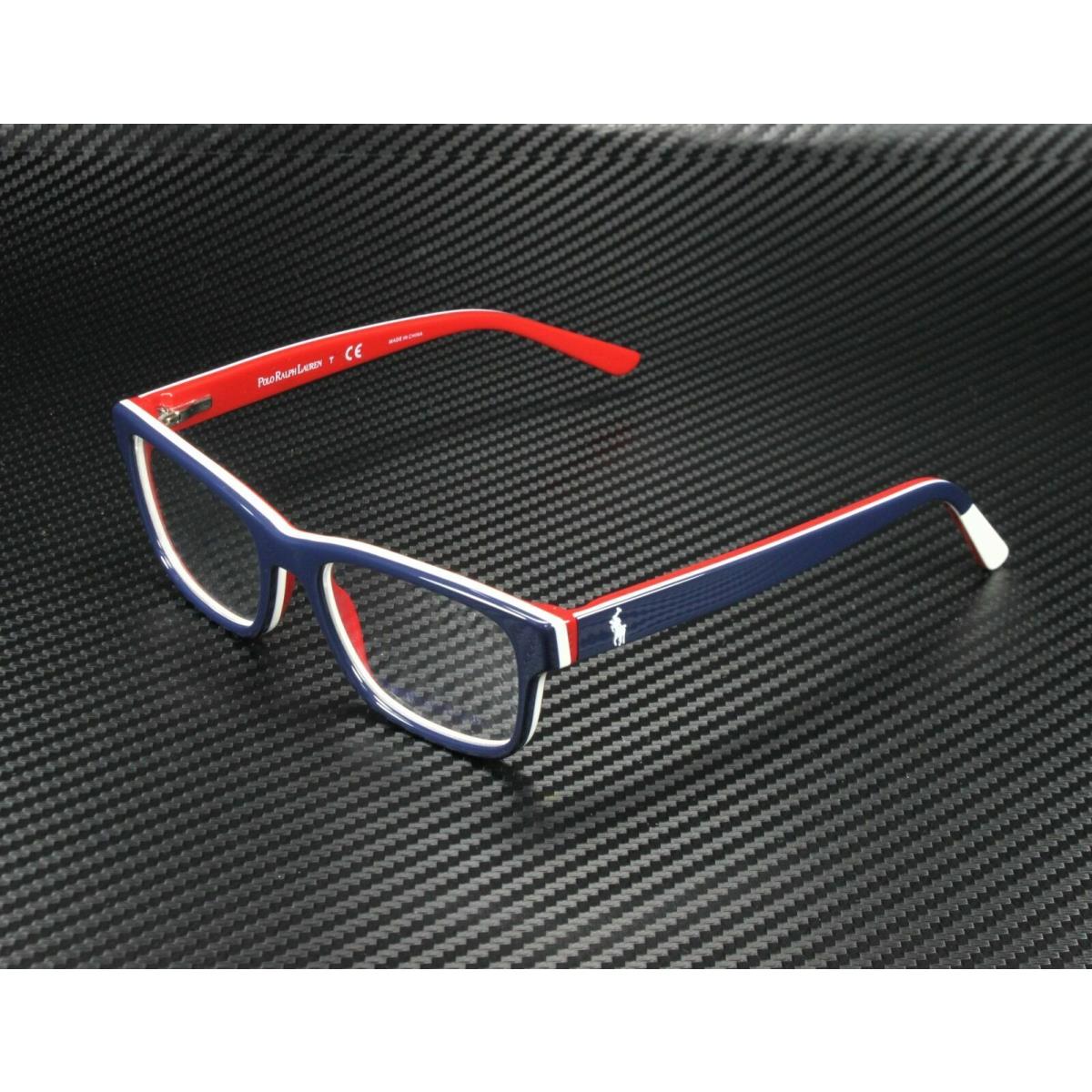 Ralph Lauren Polo PP8534 5667 Shiny Navy Blue Rectangle Kid`s 48 mm Eyeglasses