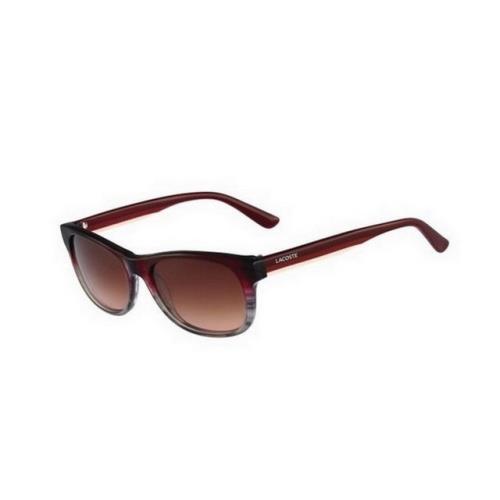 Lacoste Sunglasses Lacoste L736S c.615 in Red Gray Striped w/ Rose Gradient Lens