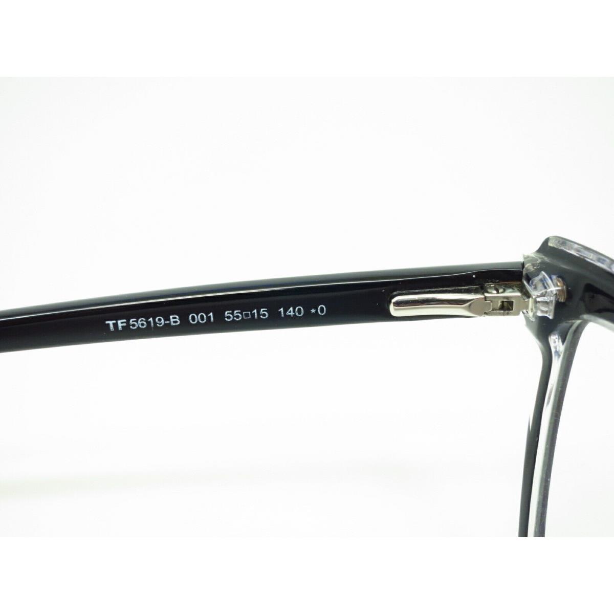 Tom Ford eyeglasses  - Shiny Black / Crystal Frame, 001 Code 3