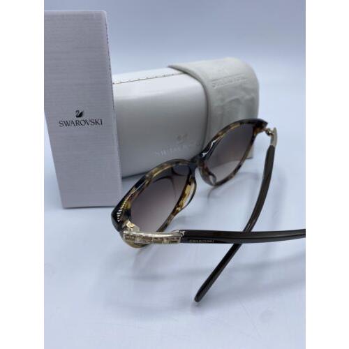 Swarovski Women Sunglasses SK0123H-52F Dark Havana Frame / Brown Gradient Lenses