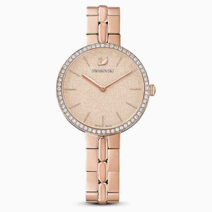 Swarovski Crystal `cosmopolitan` Watch in Rose Gold Factory