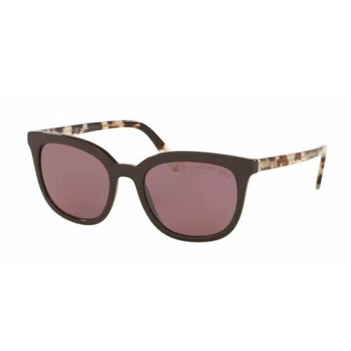 Prada PR 03XS DHO04C Brown Pillow Women`s Polarized Sunglasses 53 mm
