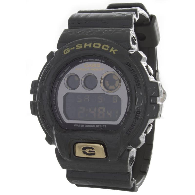 Casio Green G-shock Men`s Black Dial Crocodile Edition Watch DW-6900CR-3ER