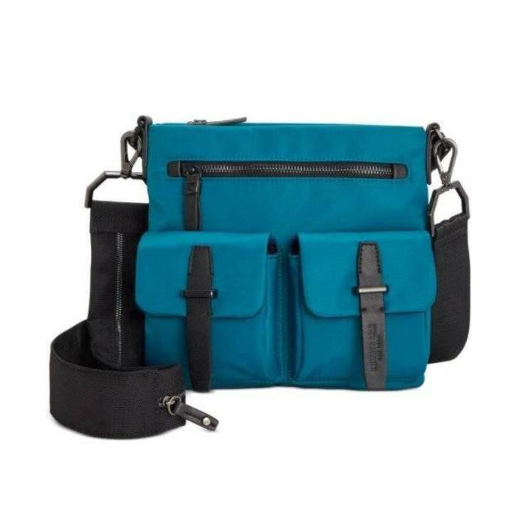 Kenneth Cole York Water Resistant Teal Vesey Crossbody Bag