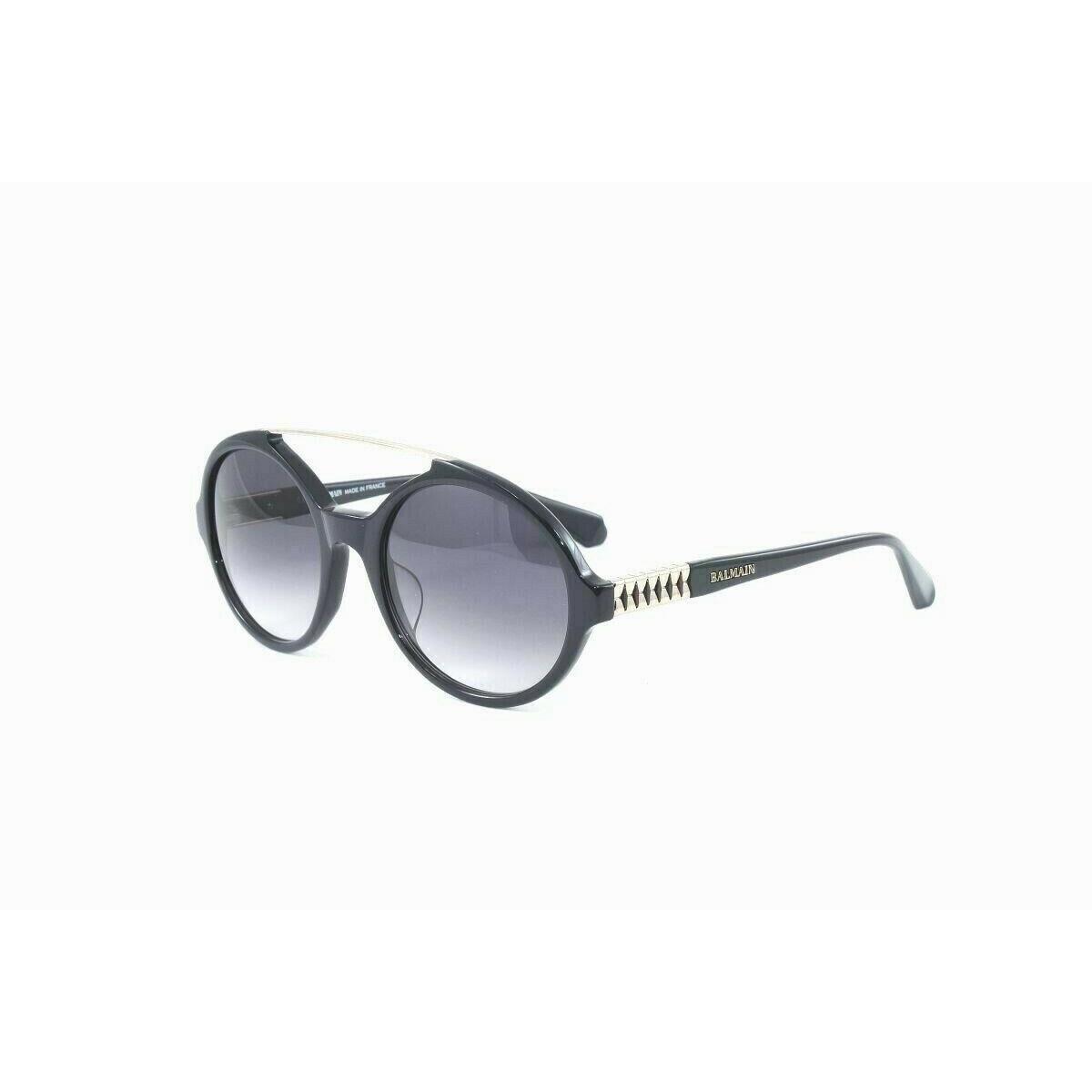 Balmain Women`s Round/bar Sunglasses BL2048A C02 Navy Size 54mm