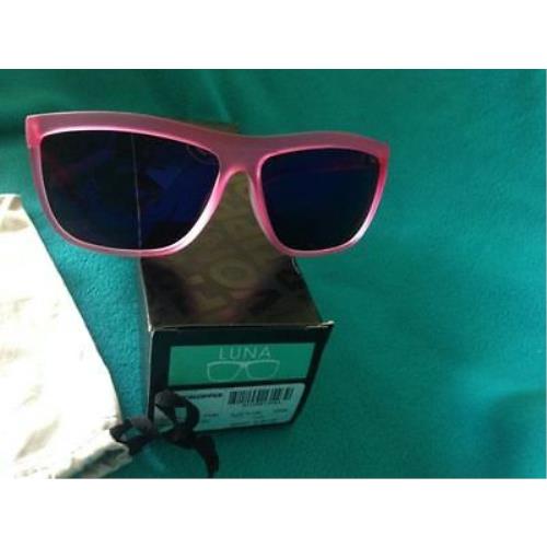 Von Zipper Luna Bubblegum Pink Glaze Sunglasses + Cache
