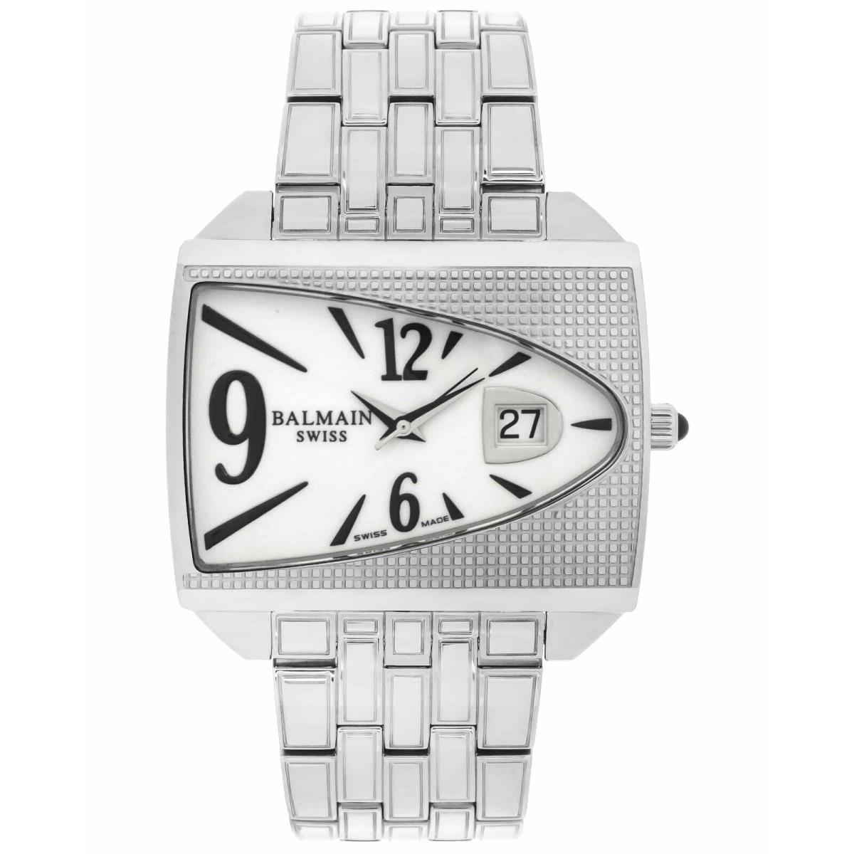 Balmain Amphora B21613324 Silver Tone White Dial Womens Fashion Swiss Made Watch