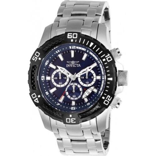 Invicta Pro Diver Chronograph Blue Dial Men`s Stainless Steel Wrist Watch 25779