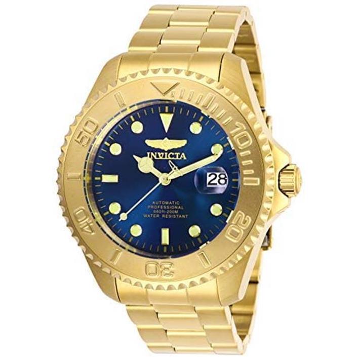 Invicta Men`s Pro Diver Gold-tone Steel Bracelet Case Automatic Watch 28951