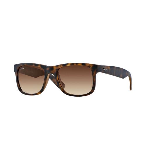 Ray-ban RB4165 Justin Classic Sunglasses Tortoise/ Brown Gradient 54mm - Frame: Brown, Lens: Brown