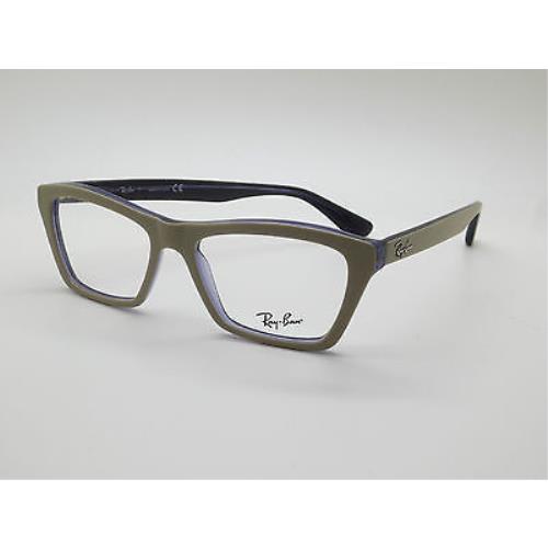 Ray-Ban eyeglasses  - Matte Light Brown on Purple Frame 0