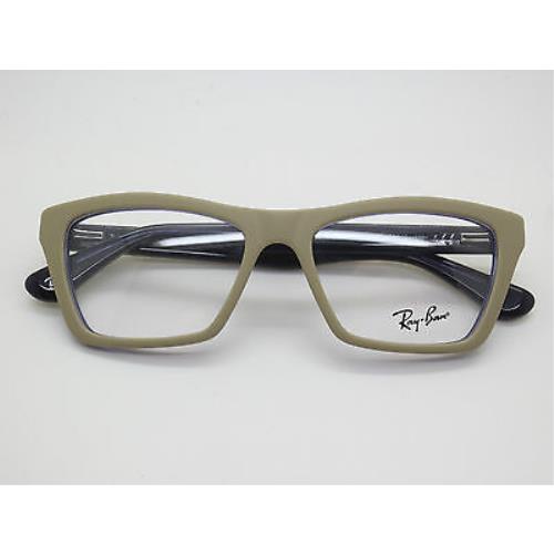 Ray-Ban eyeglasses  - Matte Light Brown on Purple Frame 2