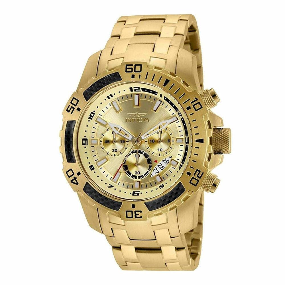 Invicta Pro Diver Gold Chronograph Men`s Watch 24860