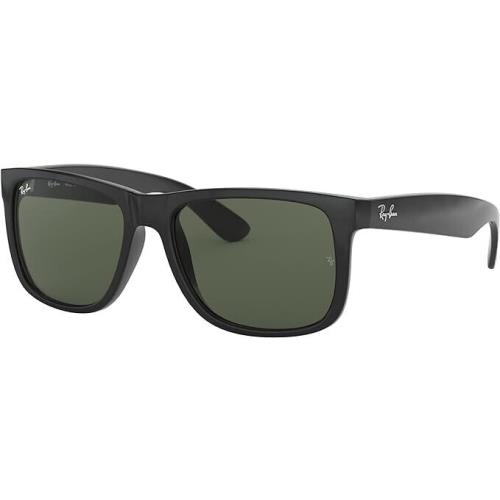 Ray-ban Justin Classic Black / Green 54 mm Sunglasses RB4165 601/71 54-16