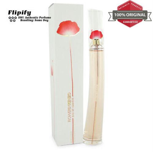 Kenzo Flower Eau De Lumiere Perfume 3.3 oz Edt Spray For Women by Kenzo