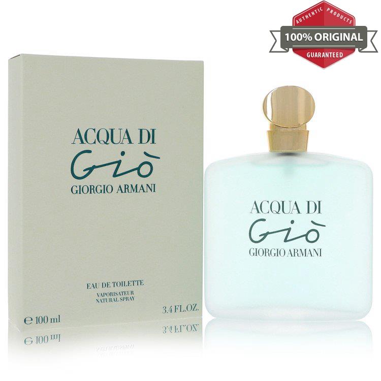 Acqua Di Gio Perfume Edt Spray by Giorgio Armani 3.3 1.7 oz 100 50 ML For Women