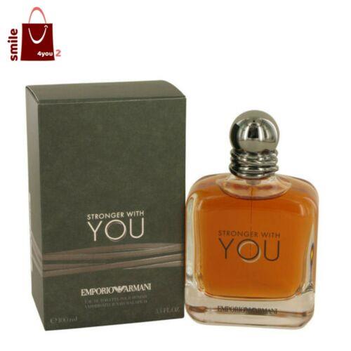 Stronger with You Cologne by Giorgio Armani For Men Perfume Edt Spray 3.4 oz Edt