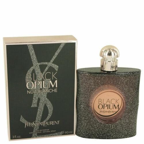 Black Opium or Nuit Blanche Perfume Yves Saint Laurent Edp Spray 1 oz 3 oz Women Nuit Blanche EDP 3 oz / 90 ml