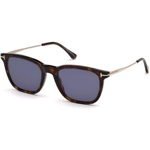 Tom Ford TF 625 FT0625 Shiny Dark Havana Shiny Rose Gold 52V Sunglasses