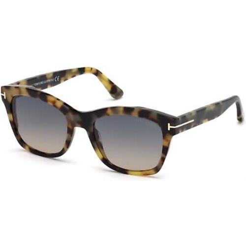 Tom Ford TF 614 FT0614 Lauren-02 Shiny Tortoise Rose Gold t 55B Sunglasses