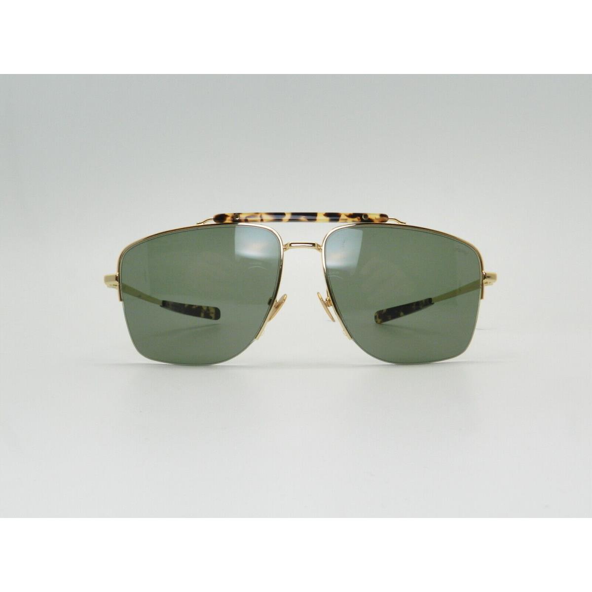 Brioni Eyewear Rectangular Metal Acetate Sunglass Frame BR0053S 58-15