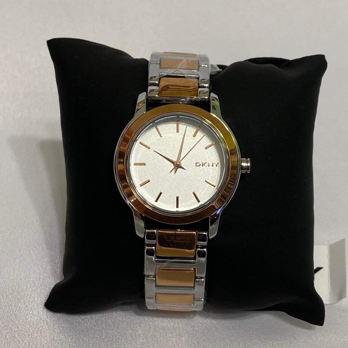 DKNY watch Stanhoped - Silver Face, White Dial