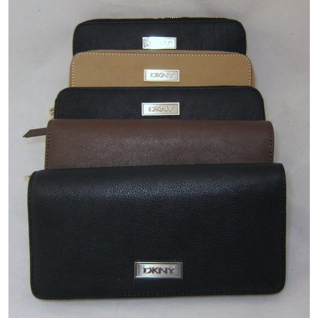 Dkny Luster Leather Classics Bag Wallet Purse Organizer Wristlet