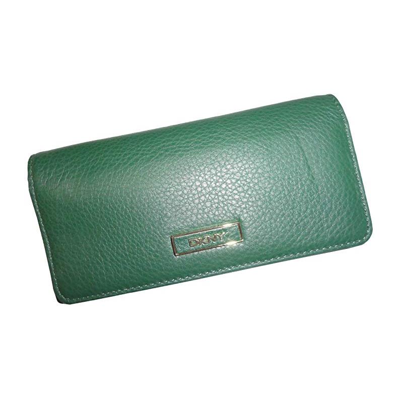 Dkny Women`s Soft Ego Leather Wallet Spruce Green