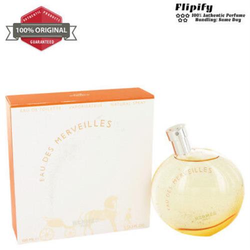 Eau Des Merveilles Perfume 1 oz / 1.6 oz / 3.4 oz Edt Spray For Women by Hermes