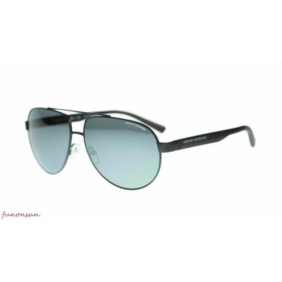 Armani Exchange Men Sunglasses AX2022 Metal Frame 60mm 60006G Matte Black