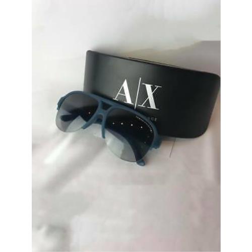 Armani Exchange Aviator AX4019S-808 Transparent Blue Sunglasses