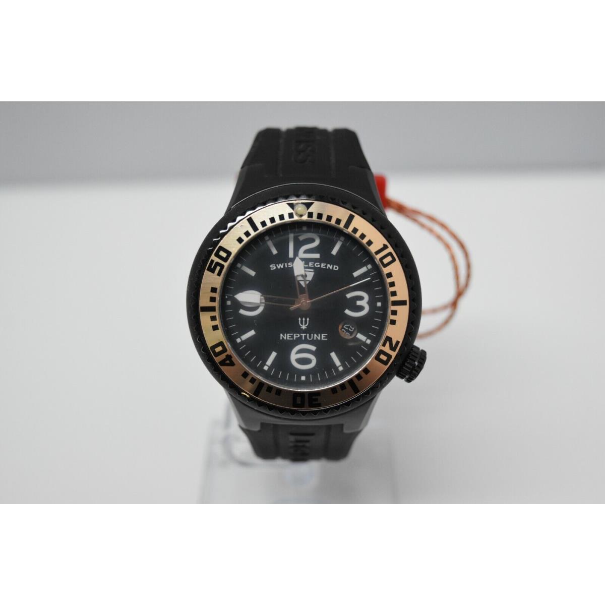 Swiss Legend Swiss Sapphitek 48mm SL-21848P Watch All Black/RG