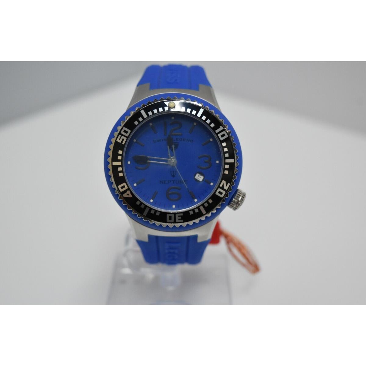 Swiss Legend Swiss Sapphitek 48mm SL-21848P Watch Blue/SS/Blue