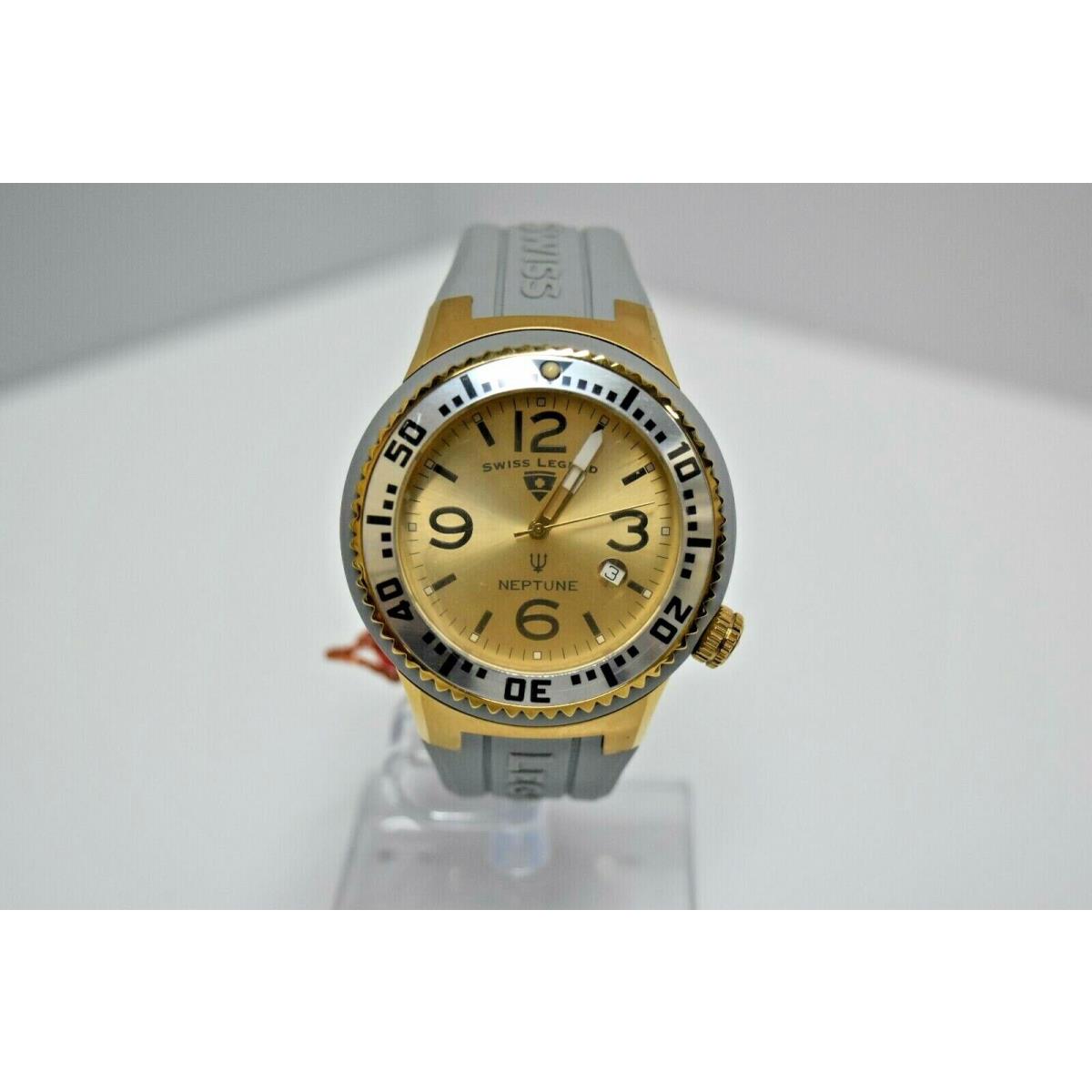 Swiss Legend Swiss Sapphitek 48mm SL-21848P Watch Gray/ YG/Gold