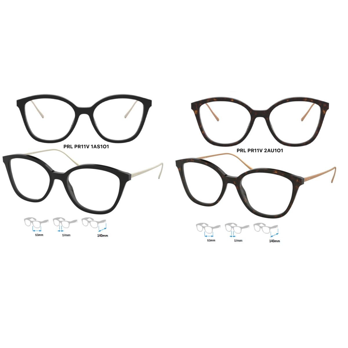 Prada VPR11VV Eyeglass Frames Multiple Colors 53X17X140 - Multiple, Frame: Multiple