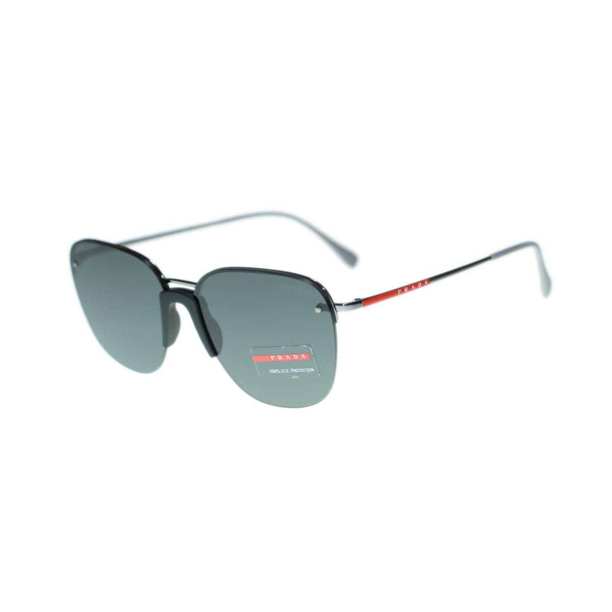 Prada Linea Rossa PS53US Lifestyle Metal Frame Sunglasses - Gunmetal Frame, Grey Lens