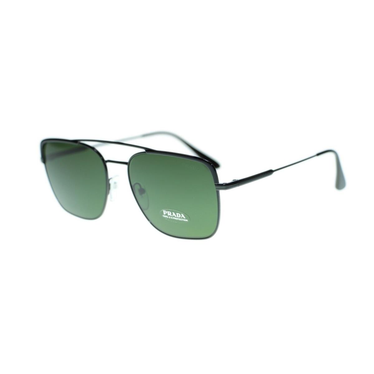 Prada PR53VS Conceptual Metal Frame Sunglasses 1AB1I0 Green Lens