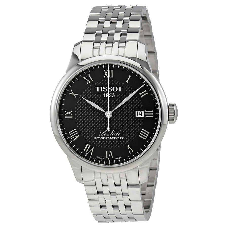 Tissot Le Locle Powermatic 80 Automatic Men`s Watch T006.407.11 Black