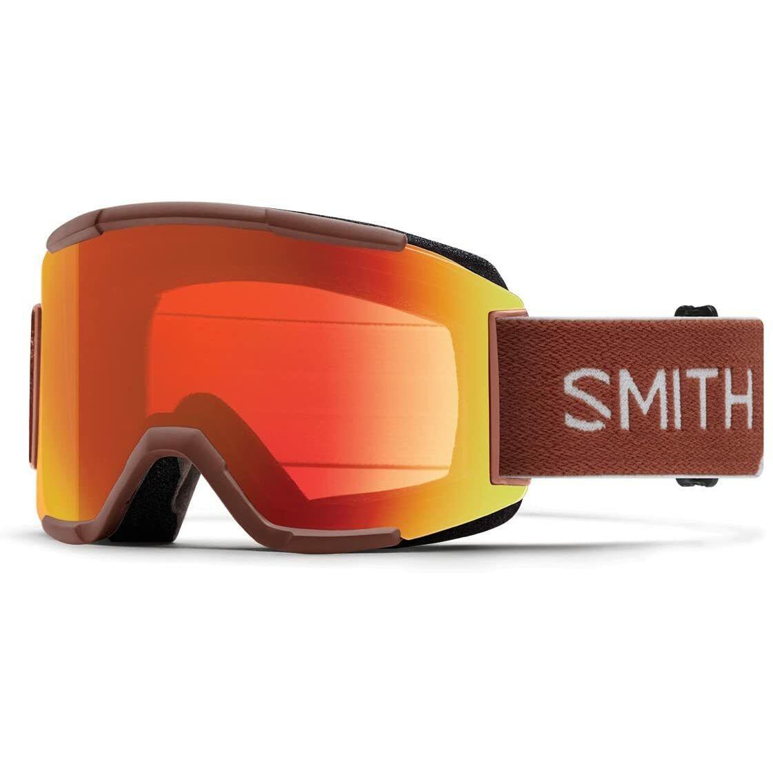 Smith Optics Squad Snowboard / Ski Goggle Adobe Split / Chromapop Red Lens