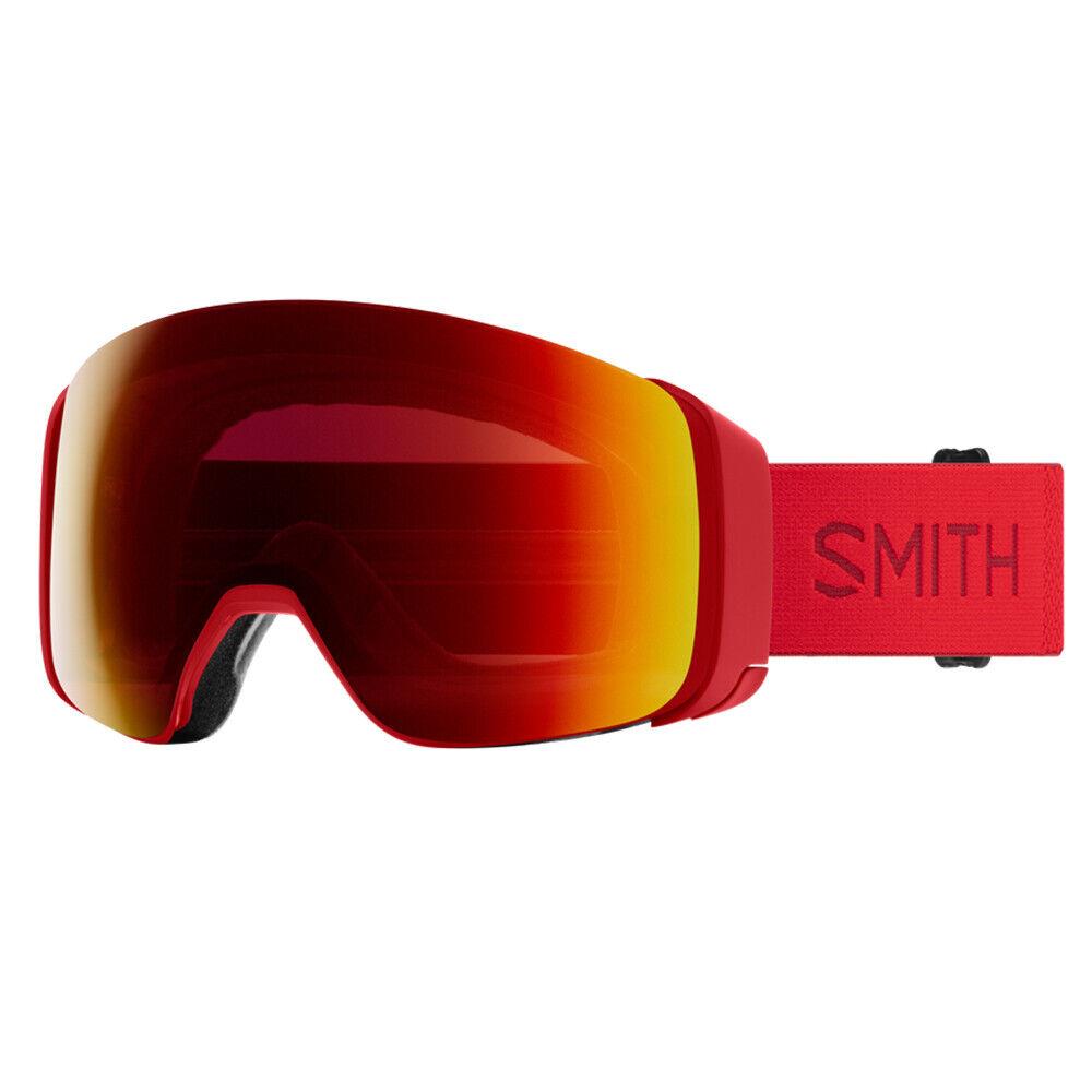 Smith Optics 4D Mag Snow Goggles Chromapop Birdseye Vision Lava/ChromaPop Sun Red Mirror