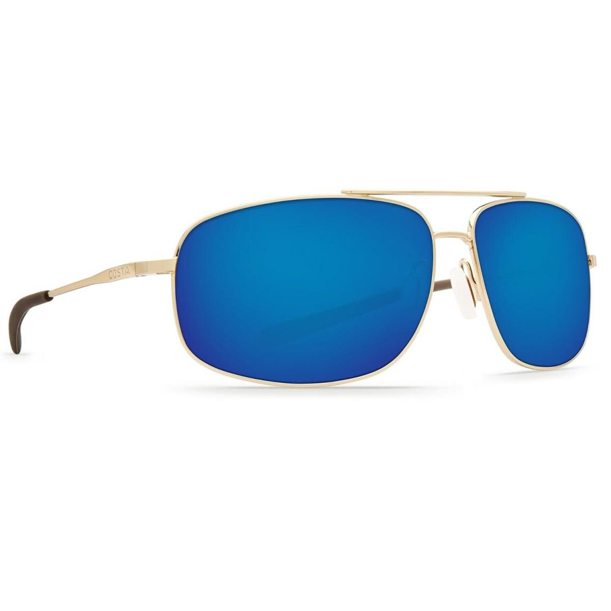 Costa Del Mar Shipmaster Sunglasses - Polarized ShinyGold/BlueMirror