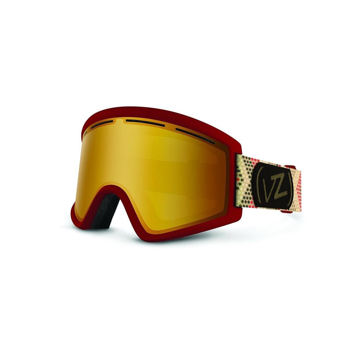 Vonzipper Cleaver Adult Ski / Snowboard Goggles Multiple Colors J.J Red Satin/Copper Chrome