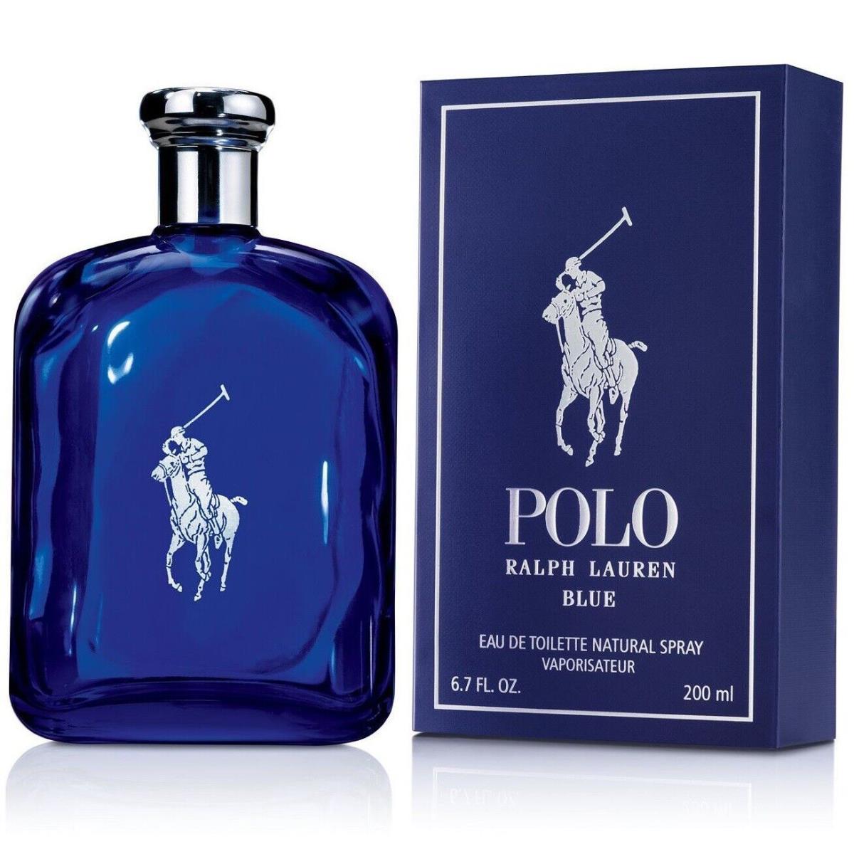 Ralph Lauren Polo Blue Cologne For Men Perfume Eau De Toilette 0.5 6.7 oz Edt