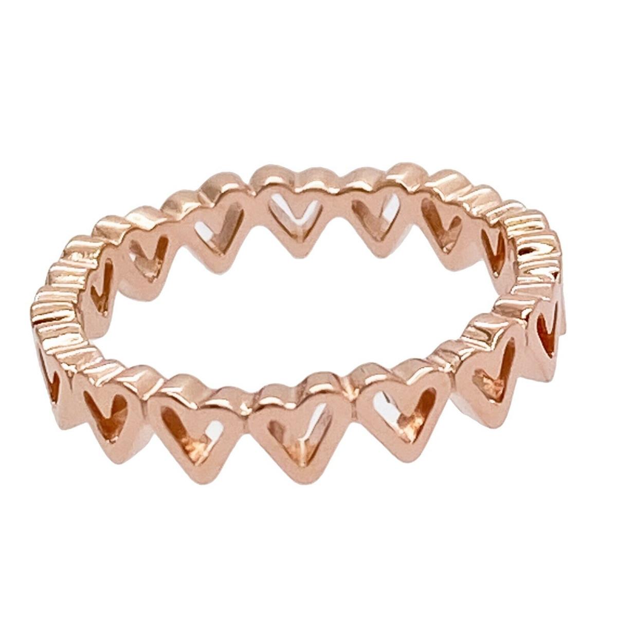 Pandora Rose Gold + 925 Freehand Hearts Ring 188696C00 198696C00 188696C00 Pandora Rose