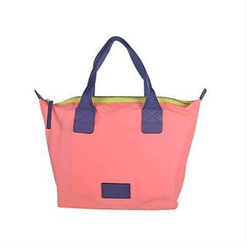 Marc by Marc Jacobs Domo Arigato Nylon Zip Tote-a-lot Tote Shoulder Bag Fluoro Coral