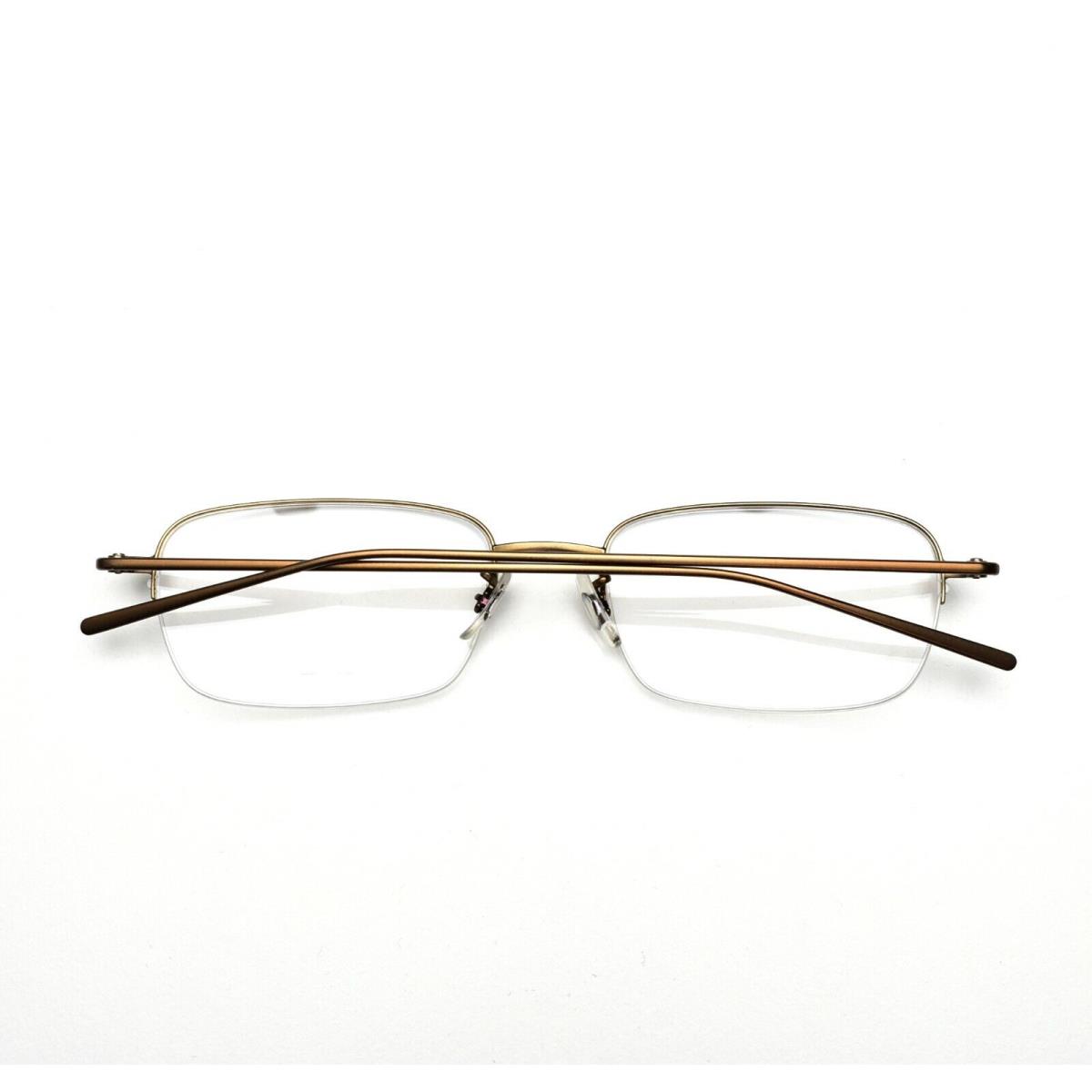 Oliver Peoples Eyeglasses Half Rimless 641 Titanium 53-18-142 AUT Brown