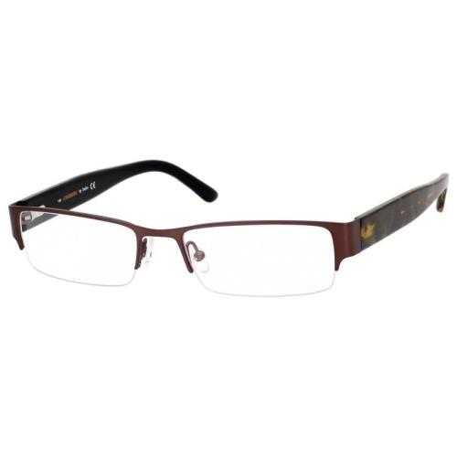 Carrera 7594 Jbq Matte DK Brown Men`s Rx Eyeglasses Metal Frame 52 or 54mm