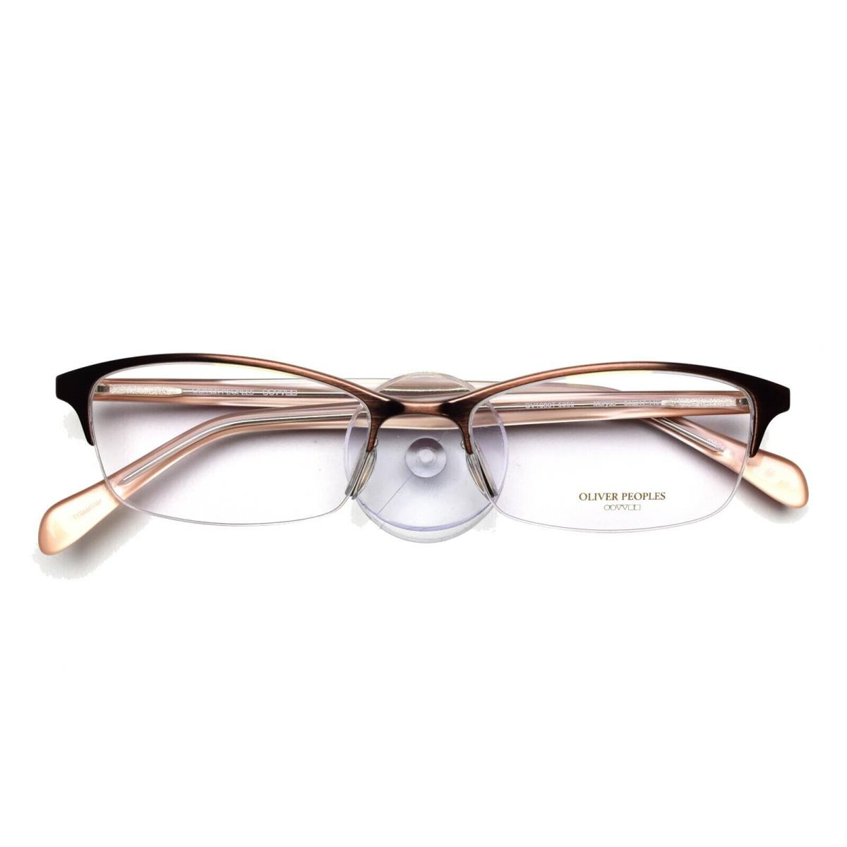 Oliver Peoples Eyeglasses Half Rimless Maryse 51-17-140 1089T 5050 Bronze