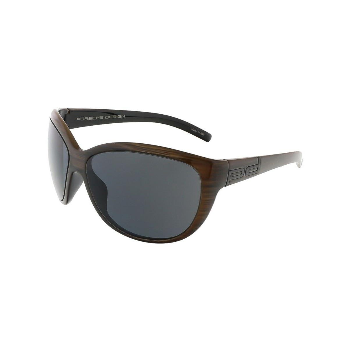 Porsche Men`s Unisex Sunglasses Fashion Stylish Black Brown Red Made in Italy P8524 C