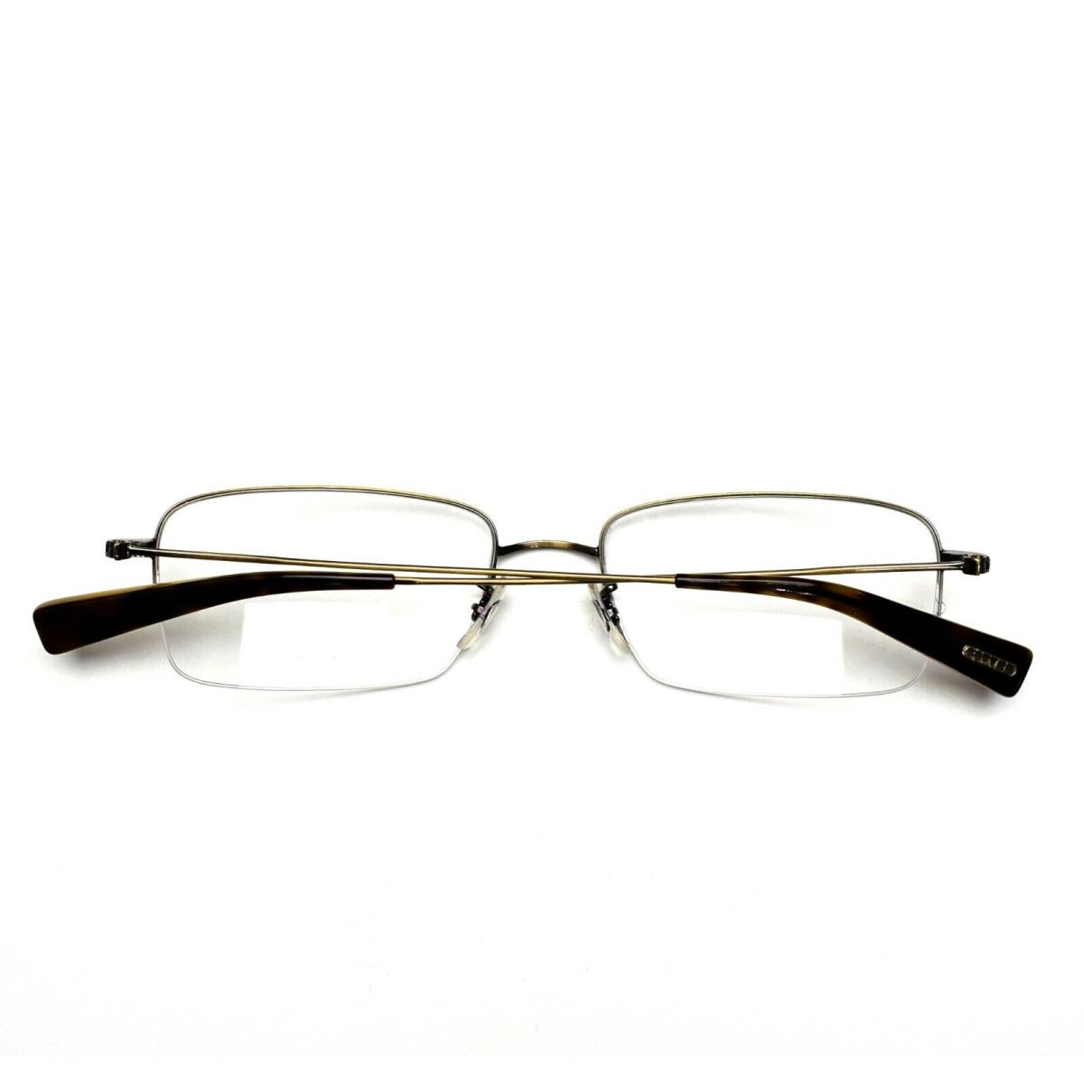 Oliver Peoples Eyeglasses Half Rimless 669 Titanium 53-18-145 - Frame: Black